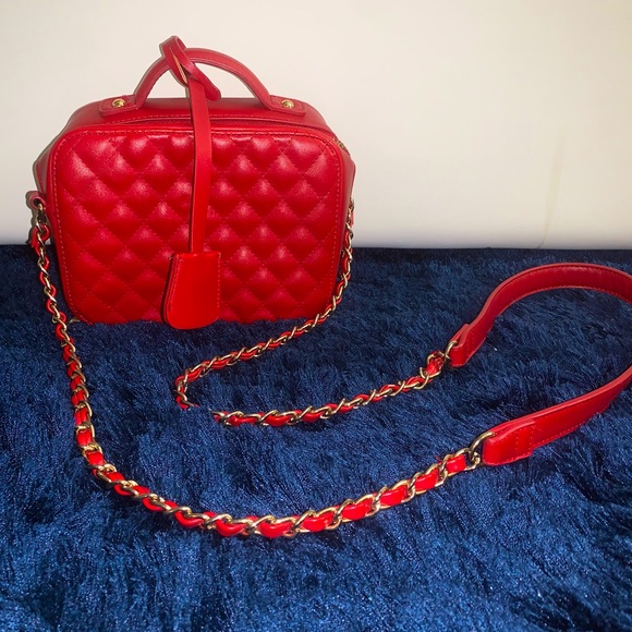 Red crossbody bag
